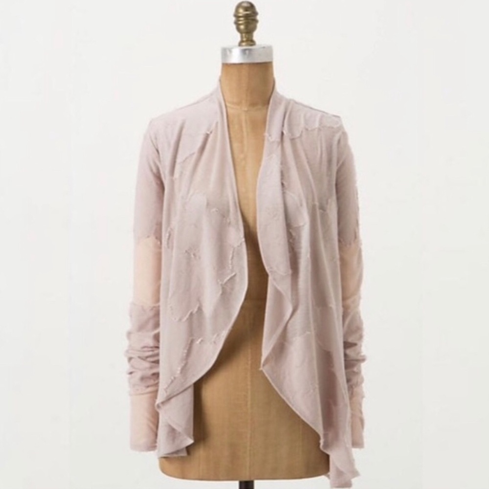 Anthropologie Deletta Pink Cardigan